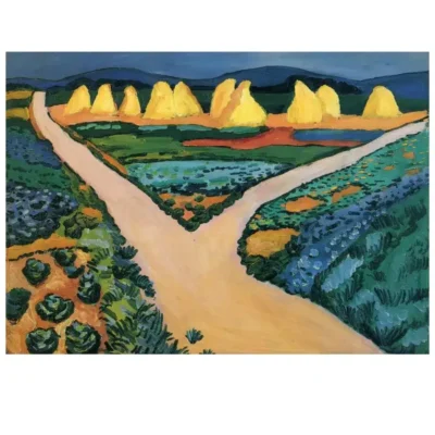 Vegetable Fields by August Macke 1911