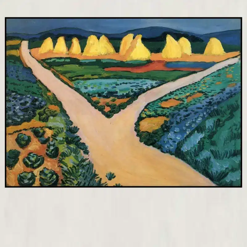 Vegetable Fields by August Macke Printed on Canvas