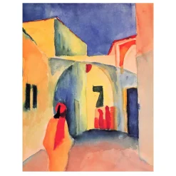 View Into a Lane by August Macke 1914