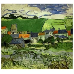 View of Auvers by Vincent van Gogh 1890