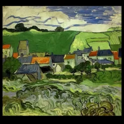View of Auvers by Vincent van Gogh 1890