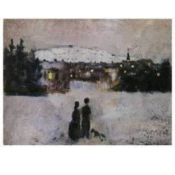 View of the City on a Winter's Day by Edvard Munch 1882