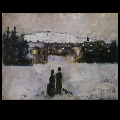 View of the City on a Winter's Day by Edvard Munch 1882