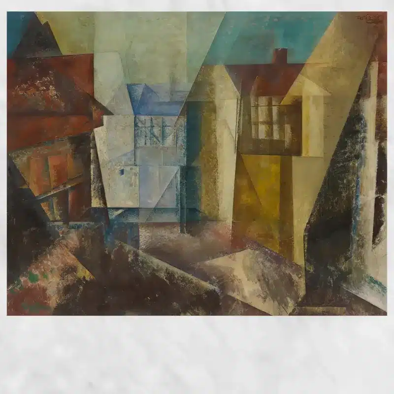 Village Street by Lyonel Feininger Printed on Canvas
