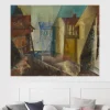 Village Street by Lyonel Feininger Printed on Canvas