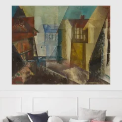 Village Street by Lyonel Feininger Printed on Canvas