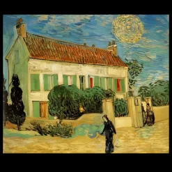 White House at Night by Vincent van Gogh 1890