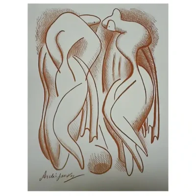 Olexandr Archipenko 1950 Bathers