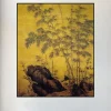 Bamboos and Rock by Li Kan Printed on Canvas