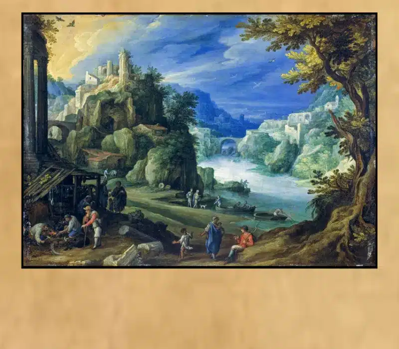 Fantastic Landscape by Paul Bril Printed on Canvas
