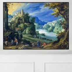 Fantastic Landscape by Paul Bril Printed on Canvas
