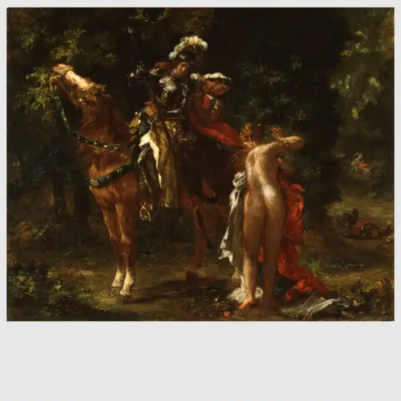 Marphise by Eugène Delacroix Printed on Canvas
