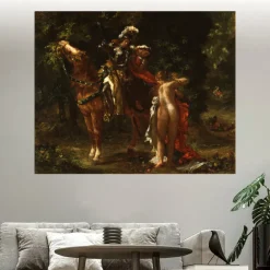 Marphise by Eugène Delacroix Printed on Canvas