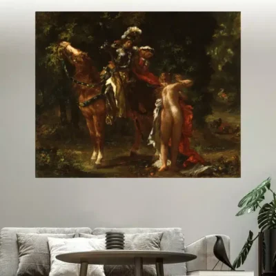 Marphise by Eugène Delacroix Printed on Canvas