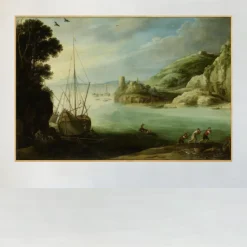 Mountainous Seashore by Paul Bril Printed on Canvas