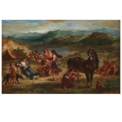 Ovid Among the Scythians by Eugène Delacroix 1862