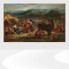 Ovid among the Scythians by Eugène Delacroix Printed on Canvas