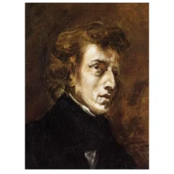 Portrait of Chopin by Eugène Delacroix 1838