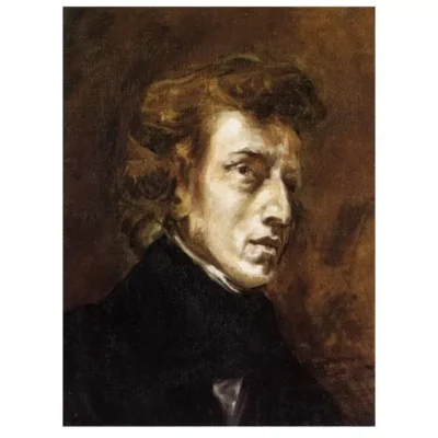 Portrait of Chopin by Eugène Delacroix 1838