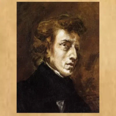 Portrait of Chopin by Eugène Delacroix 1838