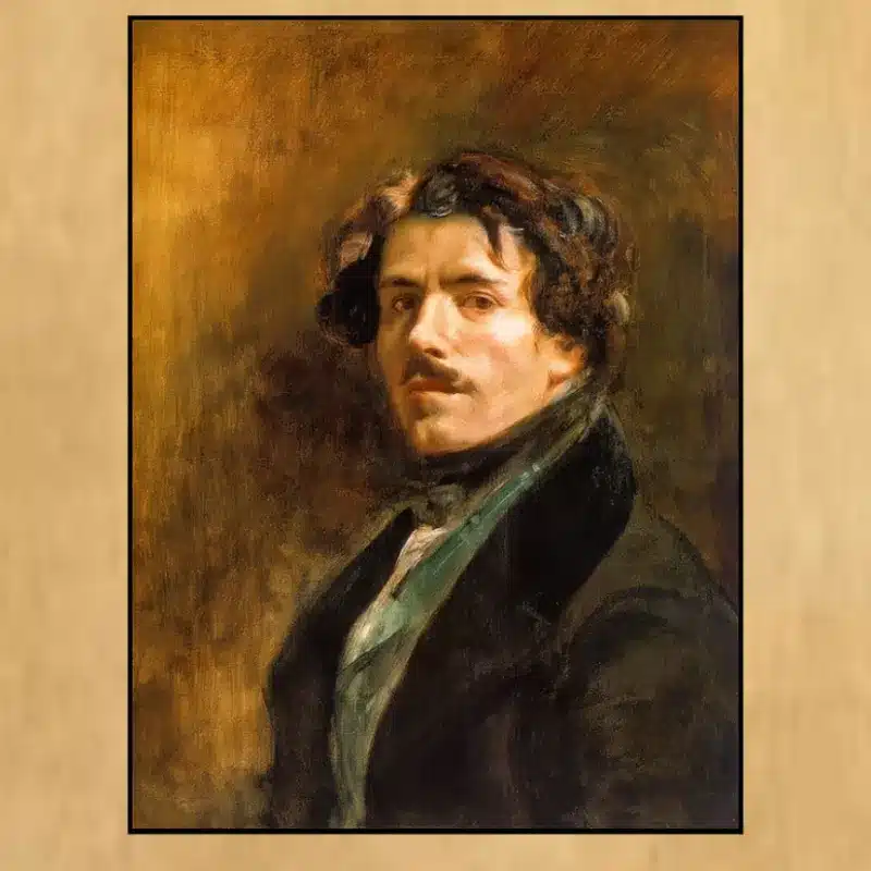 Self-portrait by Eugène Delacroix Printed on Canvas