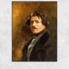 Self-portrait by Eugène Delacroix Printed on Canvas