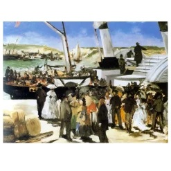 The Folkstone Boat, Boulogne by Édouard Manet 1869