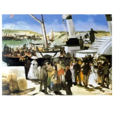The Folkstone Boat, Boulogne by Édouard Manet 1869