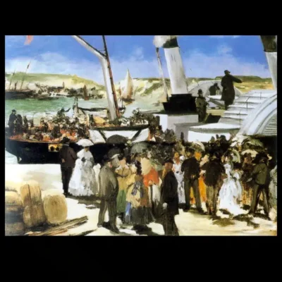 The Folkstone Boat, Boulogne by Édouard Manet 1869