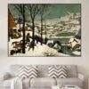 The Hunters in the Snow by Pieter Bruegel the Elder Printed on Canvas