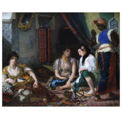 The Women of Algiers by Eugène Delacroix 1834