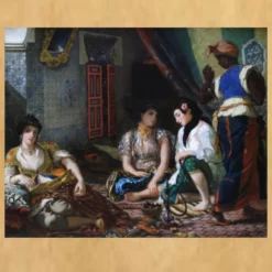 The Women of Algiers by Eugène Delacroix 1834