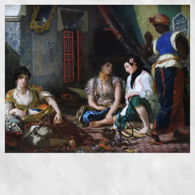 The Women of Algiers by Eugène Delacroix Printed on Canvas