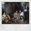 The Women of Algiers by Eugène Delacroix Printed on Canvas