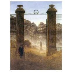 Caspar David Friedrich 1825 The Cemetery Entrance