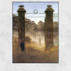 Caspar David Friedrich 1825 The Cemetery Entrance