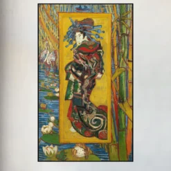 Courtesan (after Eisen) by Vincent van Gogh 1887 Printed on Canvas
