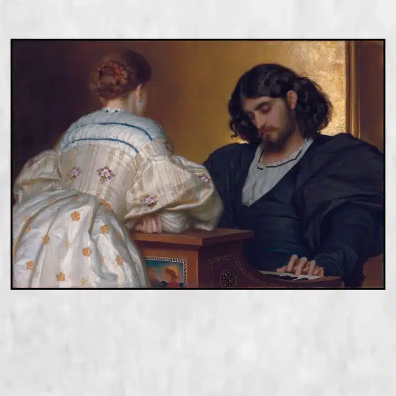 Golden Hours by Frederic Leighton Printed on Canvas