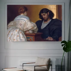 Golden Hours by Frederic Leighton Printed on Canvas