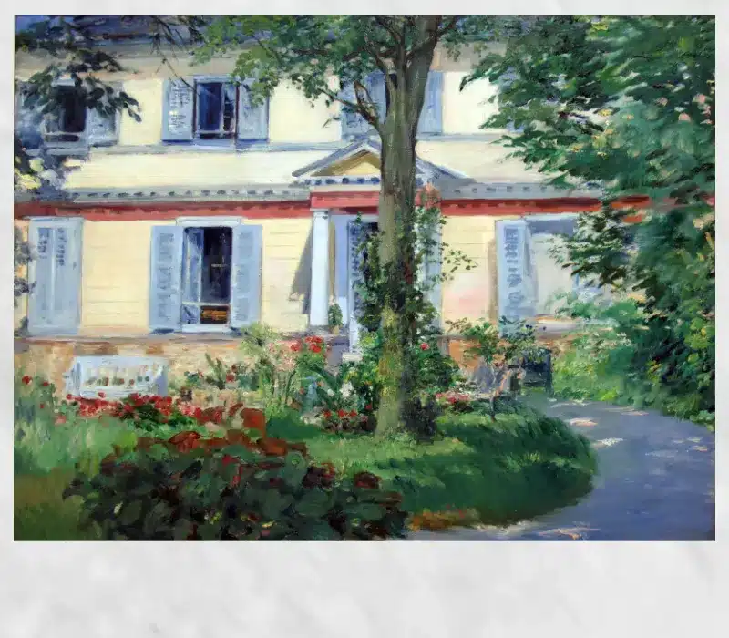 House in Rueil by Édouard Manet 1882 Printed on Canvas