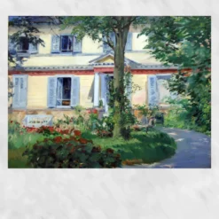 House in Rueil by Édouard Manet 1882 Printed on Canvas