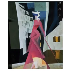Lady in Mauve by Lyonel Feininger 1922