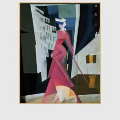 Lady in Mauve by Lyonel Feininger 1922 Printed on Canvas