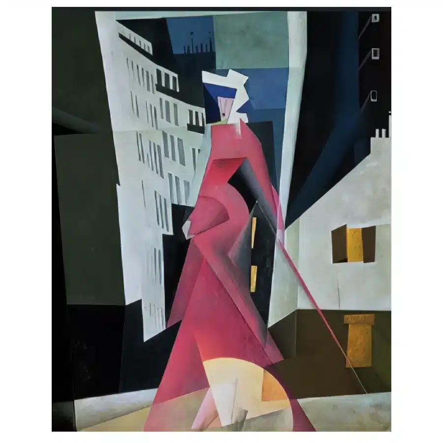 Lady in Mauve by Lyonel Feininger 1922