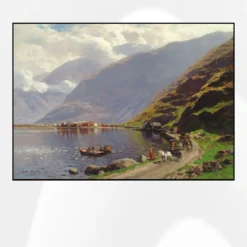 Landscape Painting by Themistokles von Eckenbrecher Printed on Canvas