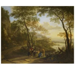 Landscape with St Philip Baptizing the Eunuch by Jan Both 1640