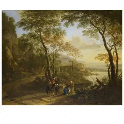 Landscape with St Philip Baptizing the Eunuch by Jan Both 1640