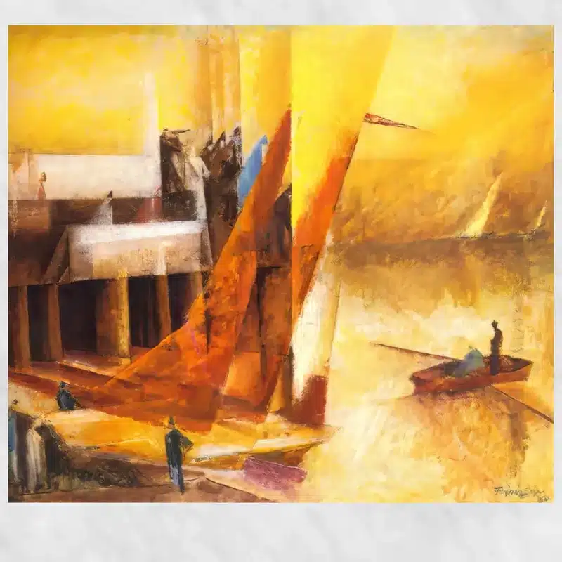 Landungssteg by Lyonel Feininger Printed on Canvas