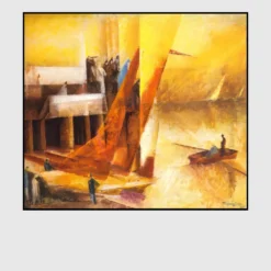 Landungssteg by Lyonel Feininger Printed on Canvas