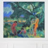Naked Playing People by Ernst Ludwig Kirchner Printed on Canvas